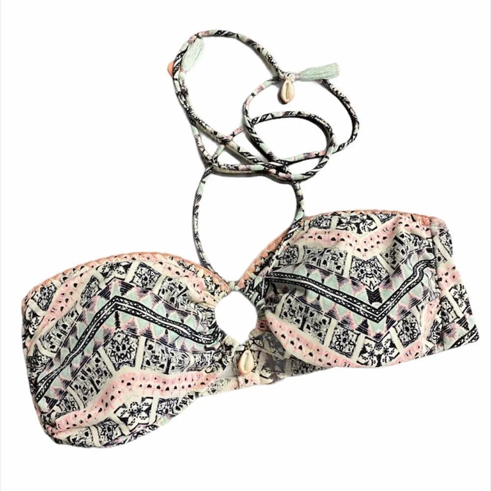 ✨VS Pink Green Aztec Shell Bikini Top✨ - Image 2
