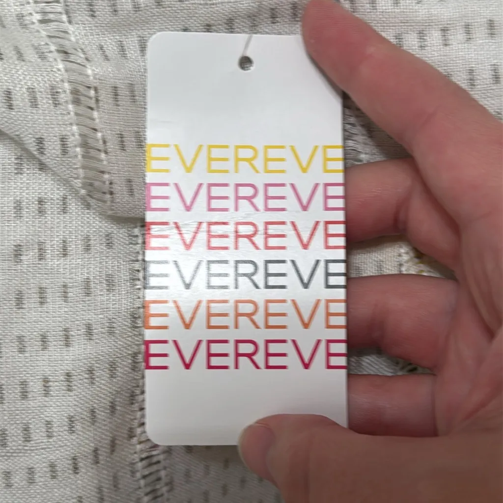 Evereve Allison Joy Cream/Copper Print Kimono Style Open Front Top size XS/S - Image 11