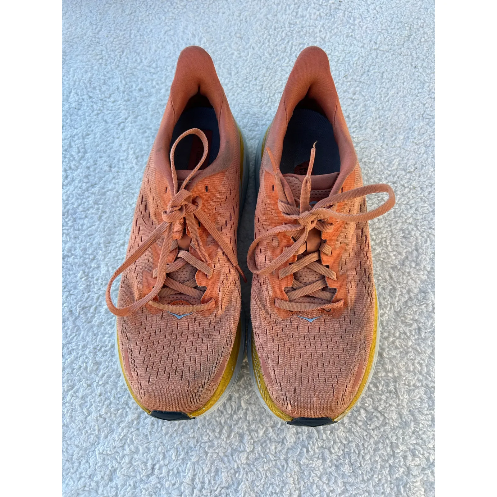 $159 Hoka One One Women's Clifton 8 Sneakers in Sun Baked/Shell Coral Size 9B Orange - Image 3