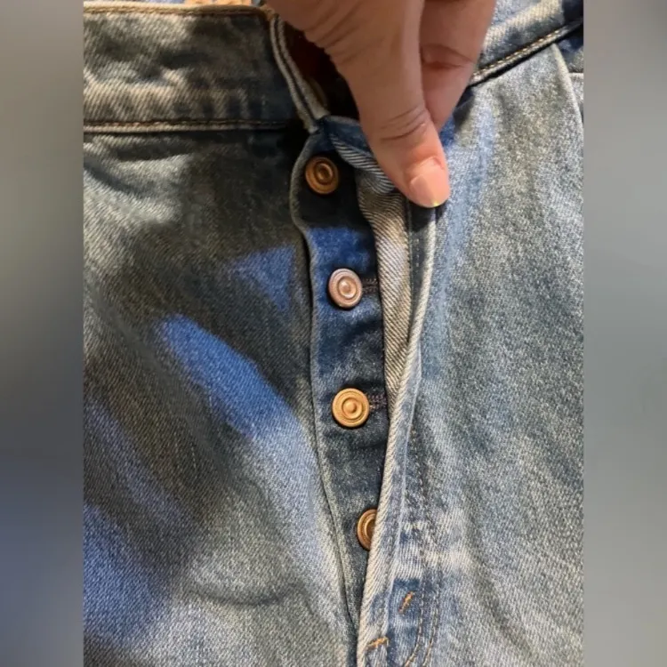 Mother Denim Double Prep Fun Dip Flood Fray Jeans in Nothing Else Like It Blue Size 31 - Image 6