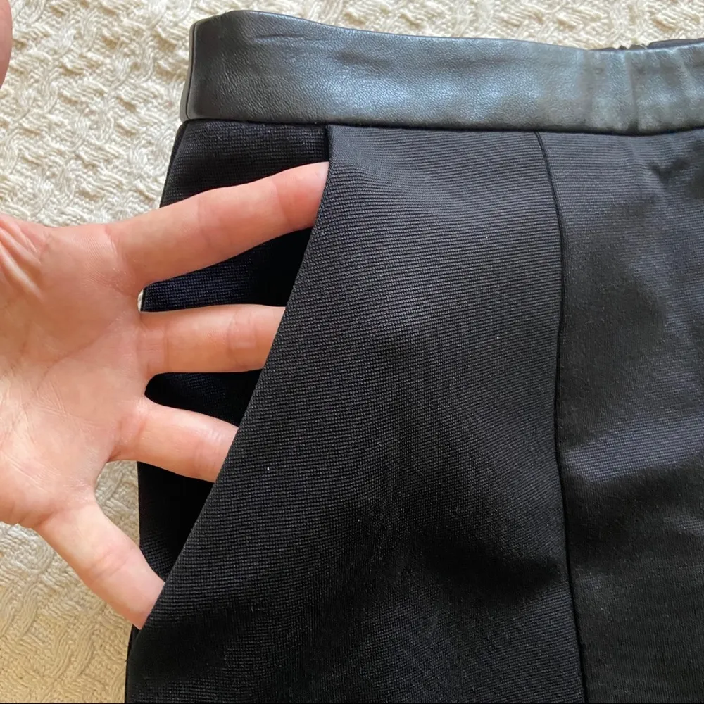 Boss Hugo Boss  Skirt Size 2 Knee Length Black - Image 3