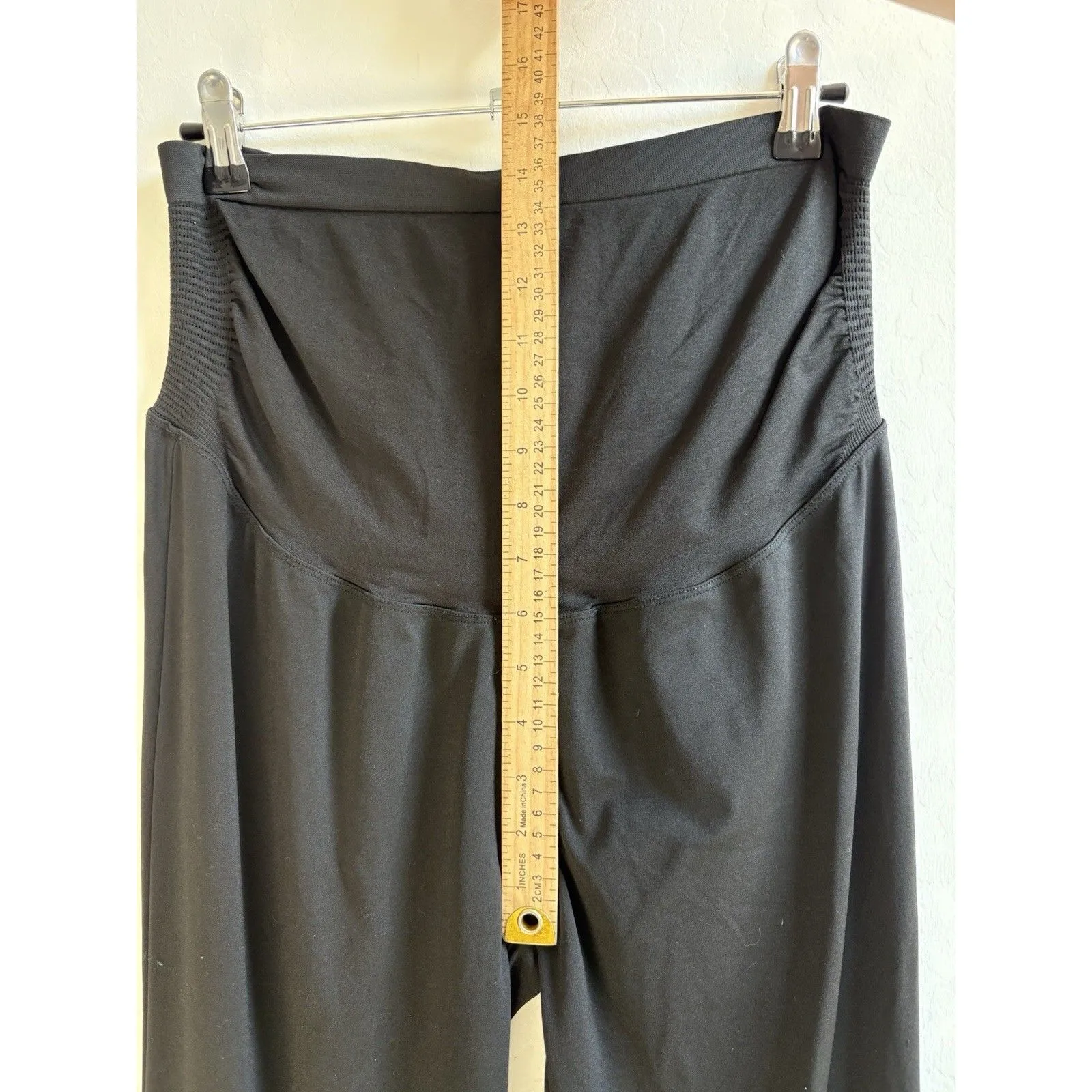 Mom Cozy Maternity Flair Workout Leggings Size, Large And Black Size undefined - Image 4