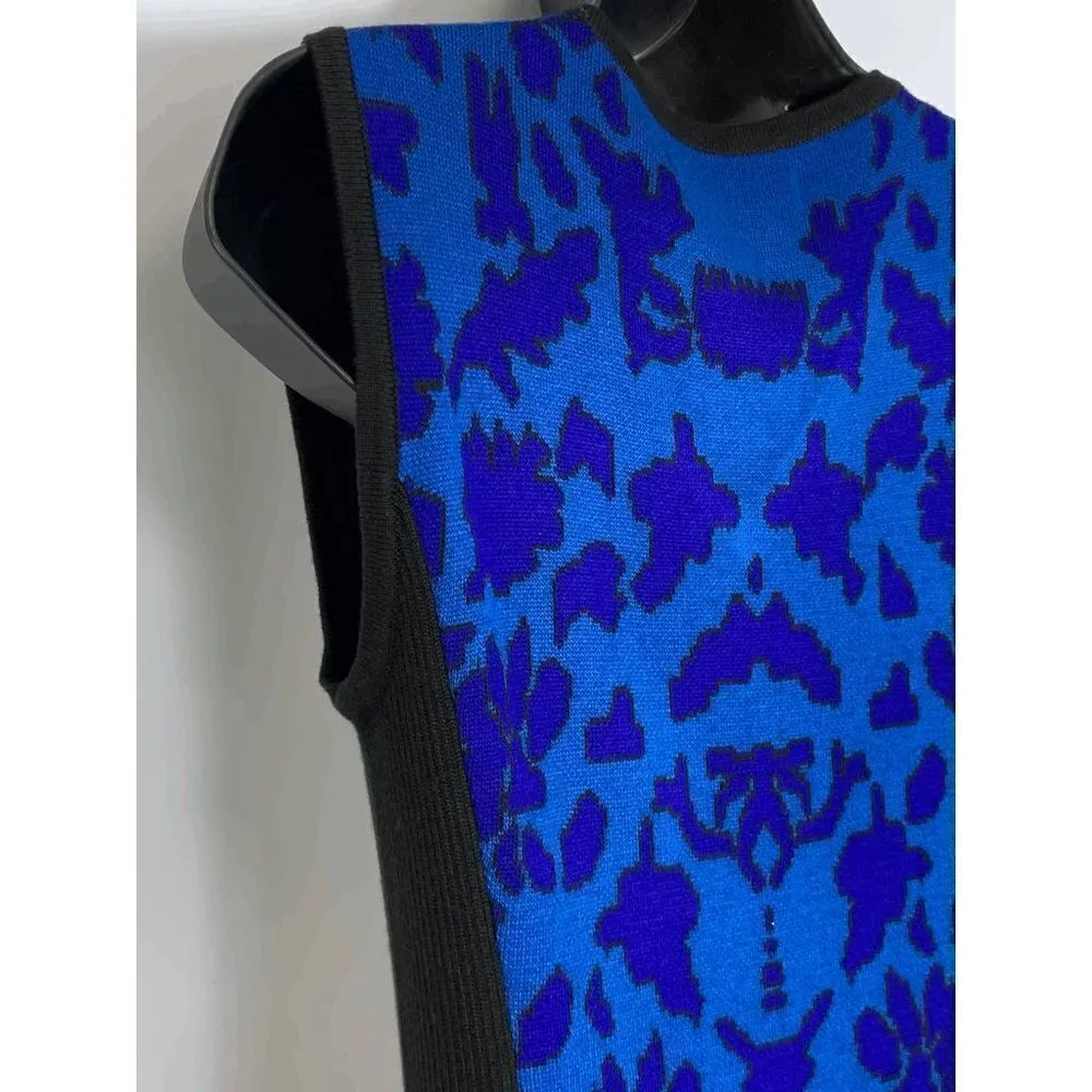 Marc New York Womens Midi Dress Casual Sleeveless Blue Small - Image 8