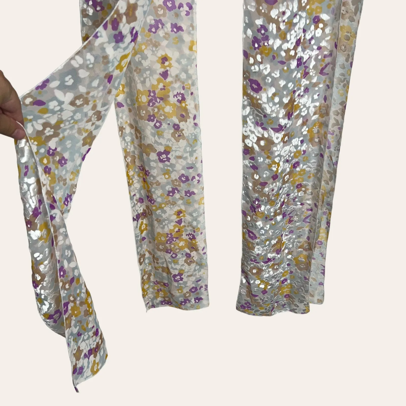 See by Chloe Abstract Felt Asymmetrical BOHO Top Size S - Image 6