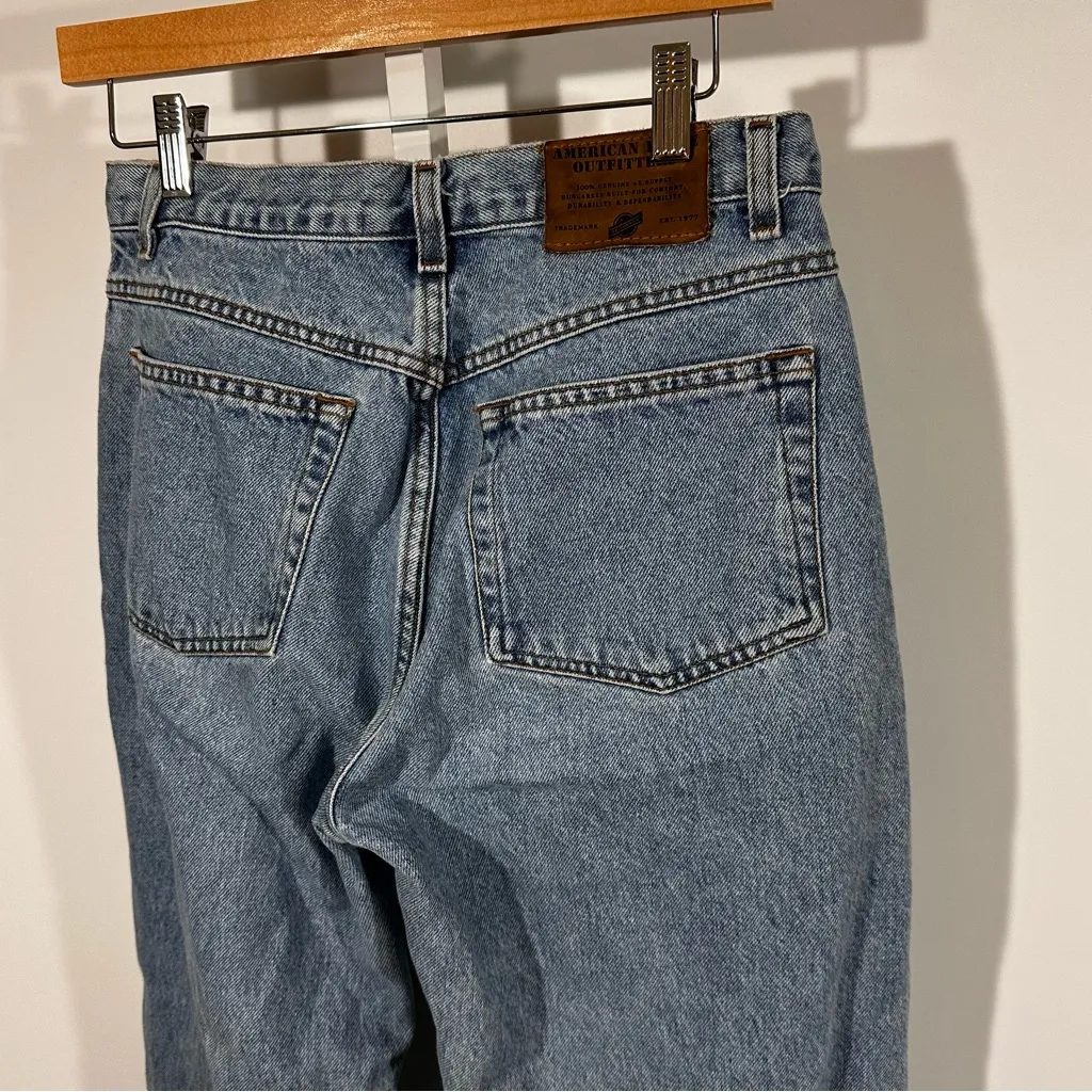 90’s American Eagle “Dungarees” Jeans Sz 8 Petite High Rise Straight Leg - Image 5