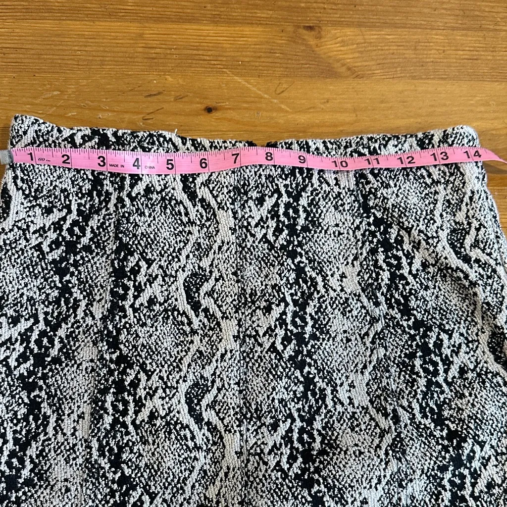 Free People Monochrome Snake Print Mini Skirt - Image 6
