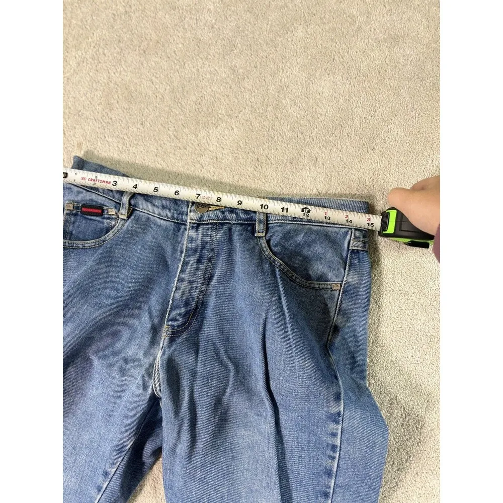 Vintage Y2K 2000s Fubu The Collection Bootcut Medium Wash Denim Jeans Women 9/10 - Image 7