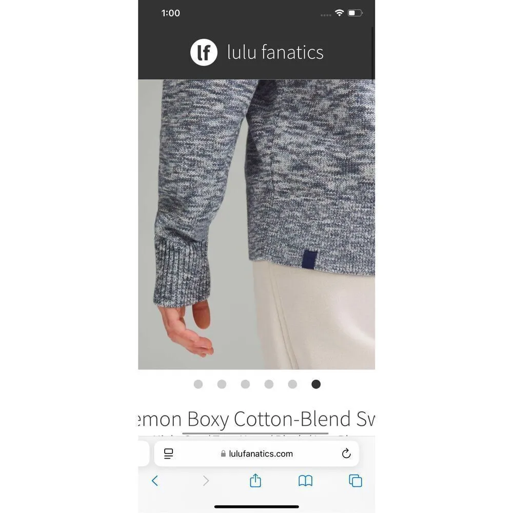 Lululemon boxy Cotton blend sweater - Image 3