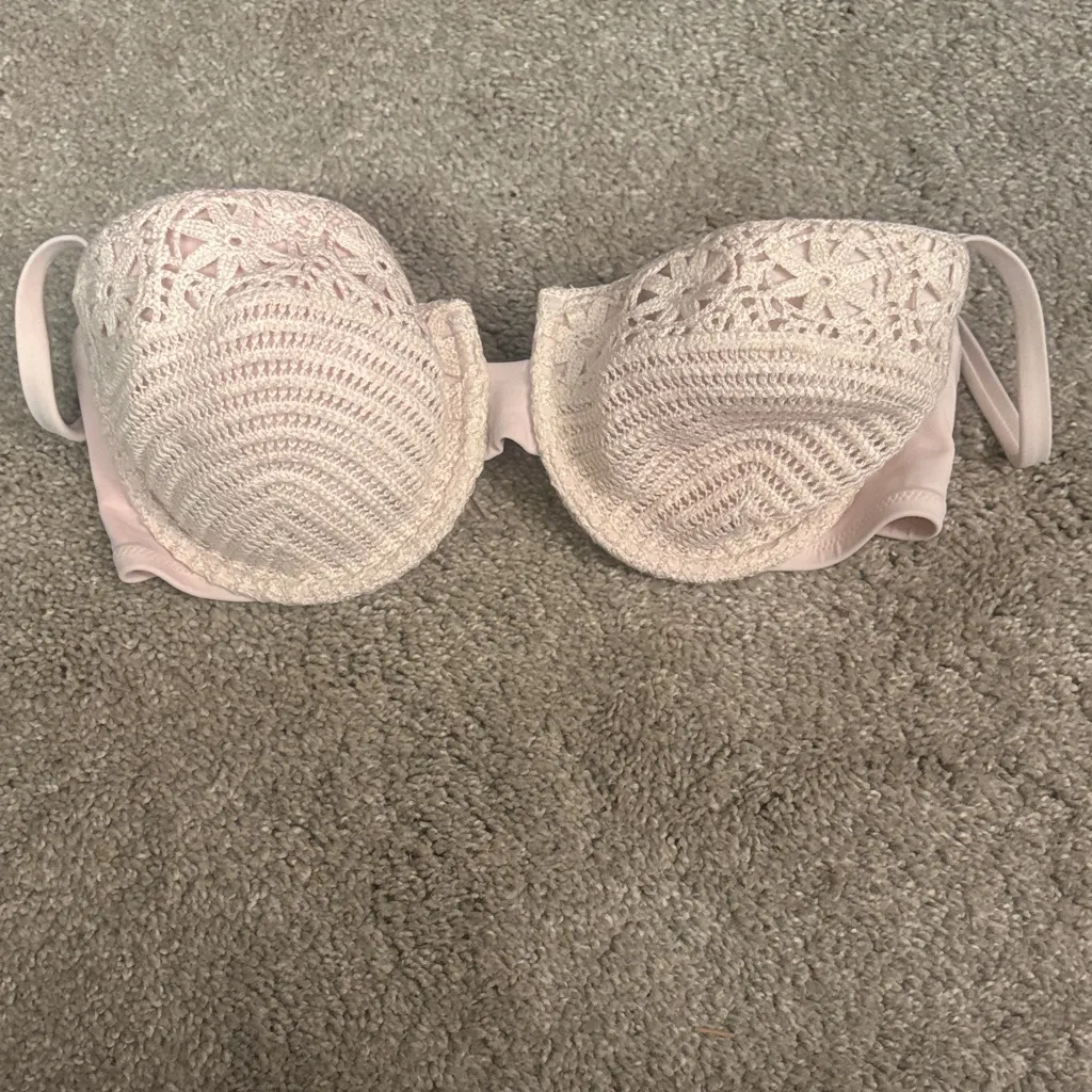 Shade and shore swim crocheted Elegant Lace Women's Bra 34D - Image 5