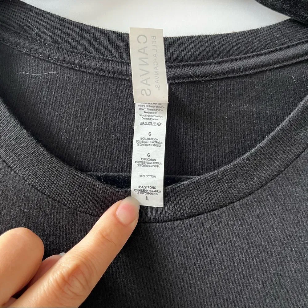 Diamante Signed Pop Art Blonde Band Tee Black Large - Image 3