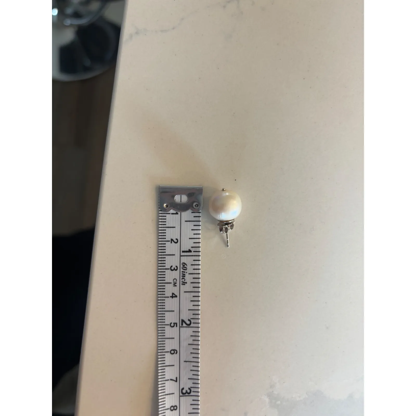 Elegant Baroque Pearl Stud Earrings White‎ Gemstone Classic Jewelry for Women White - Image 9