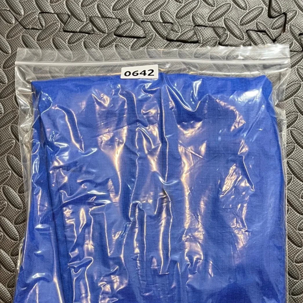 Sandro Straight Leg Trousers Electric Blue Mix It Viscose Womens 42 US Size 10 - Image 9