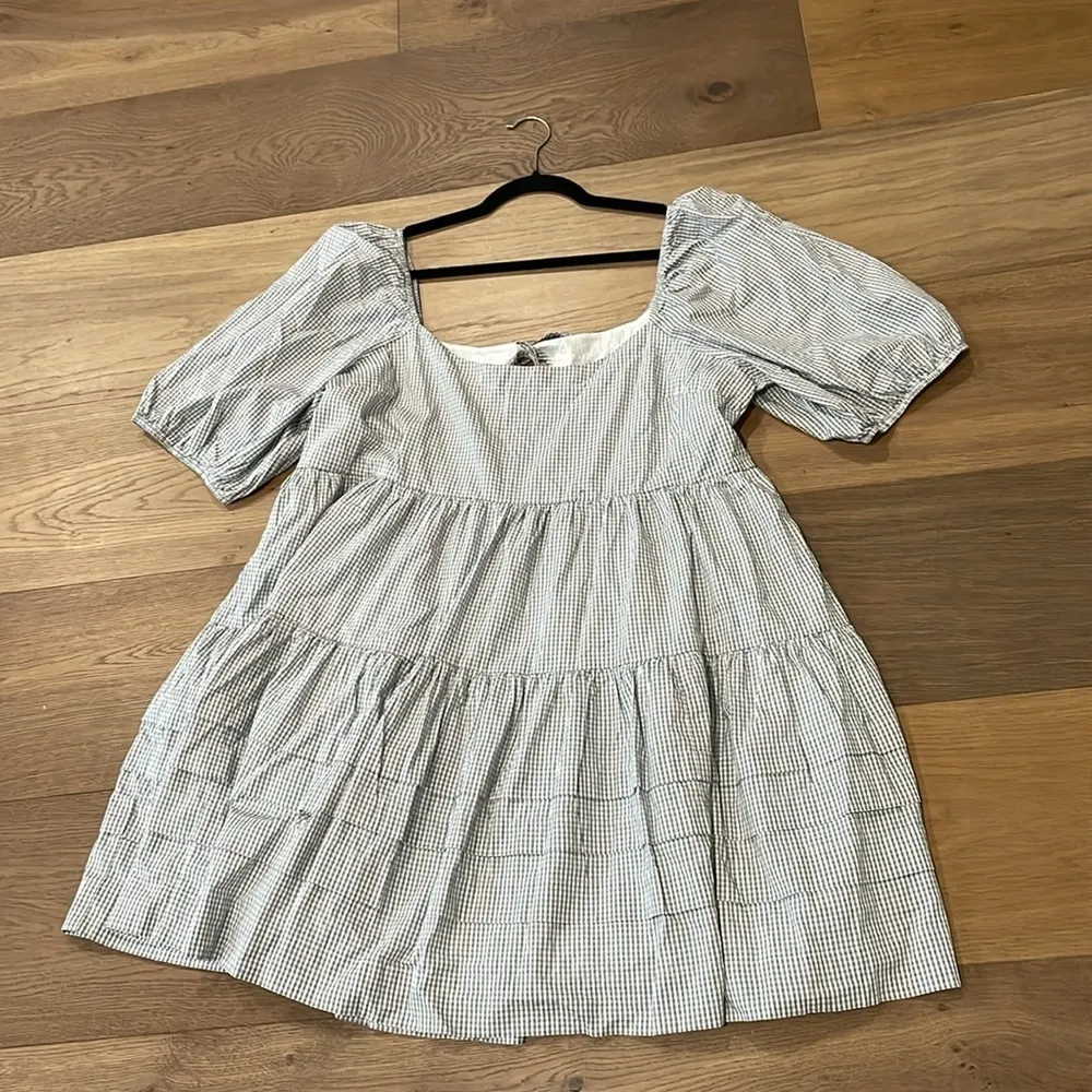 American Eagle Puff Sleeve Tiered Babydoll Mini Dress Size XXL NWT - Image 7