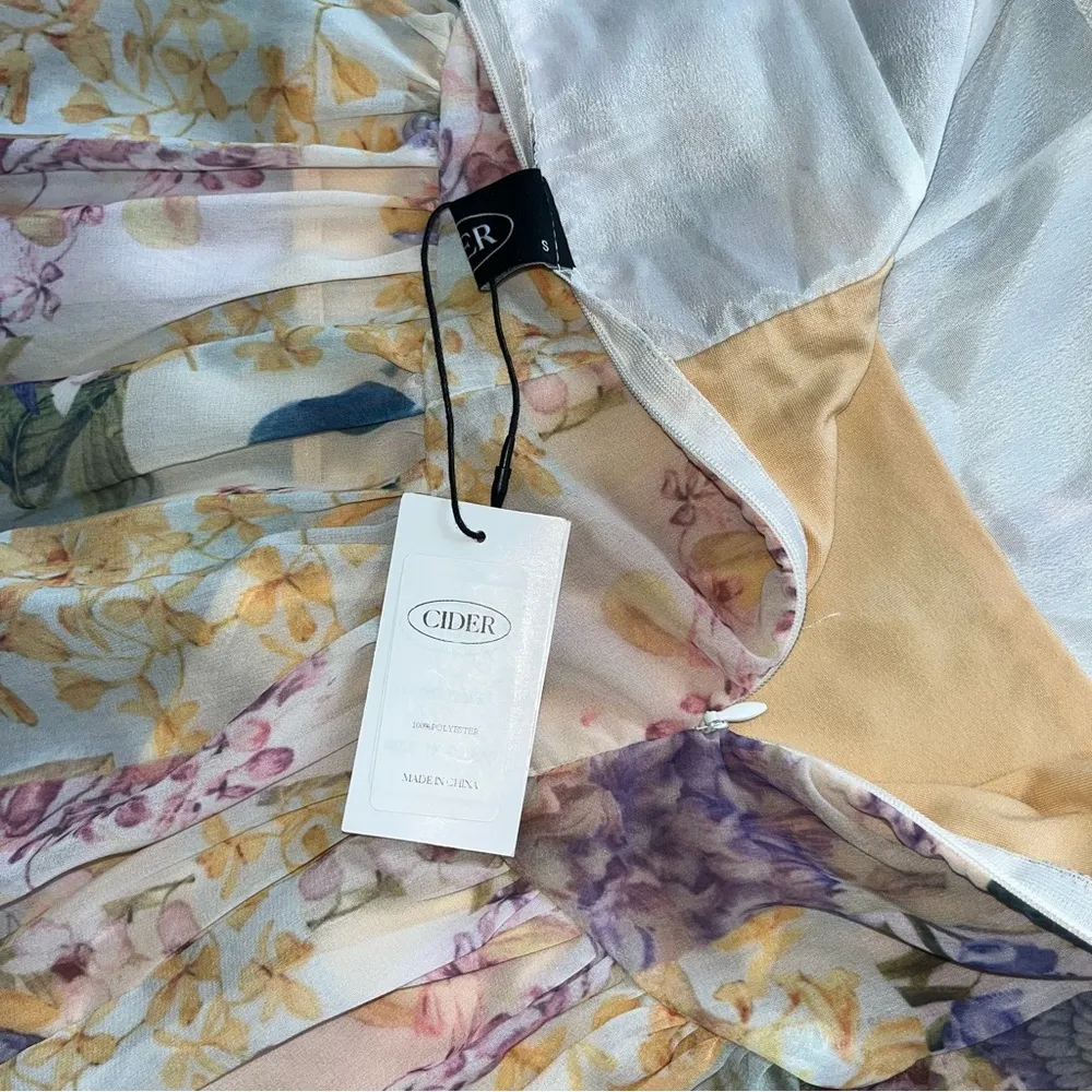 NWT Corset Cami Dress Floral bodysuit S - Image 8