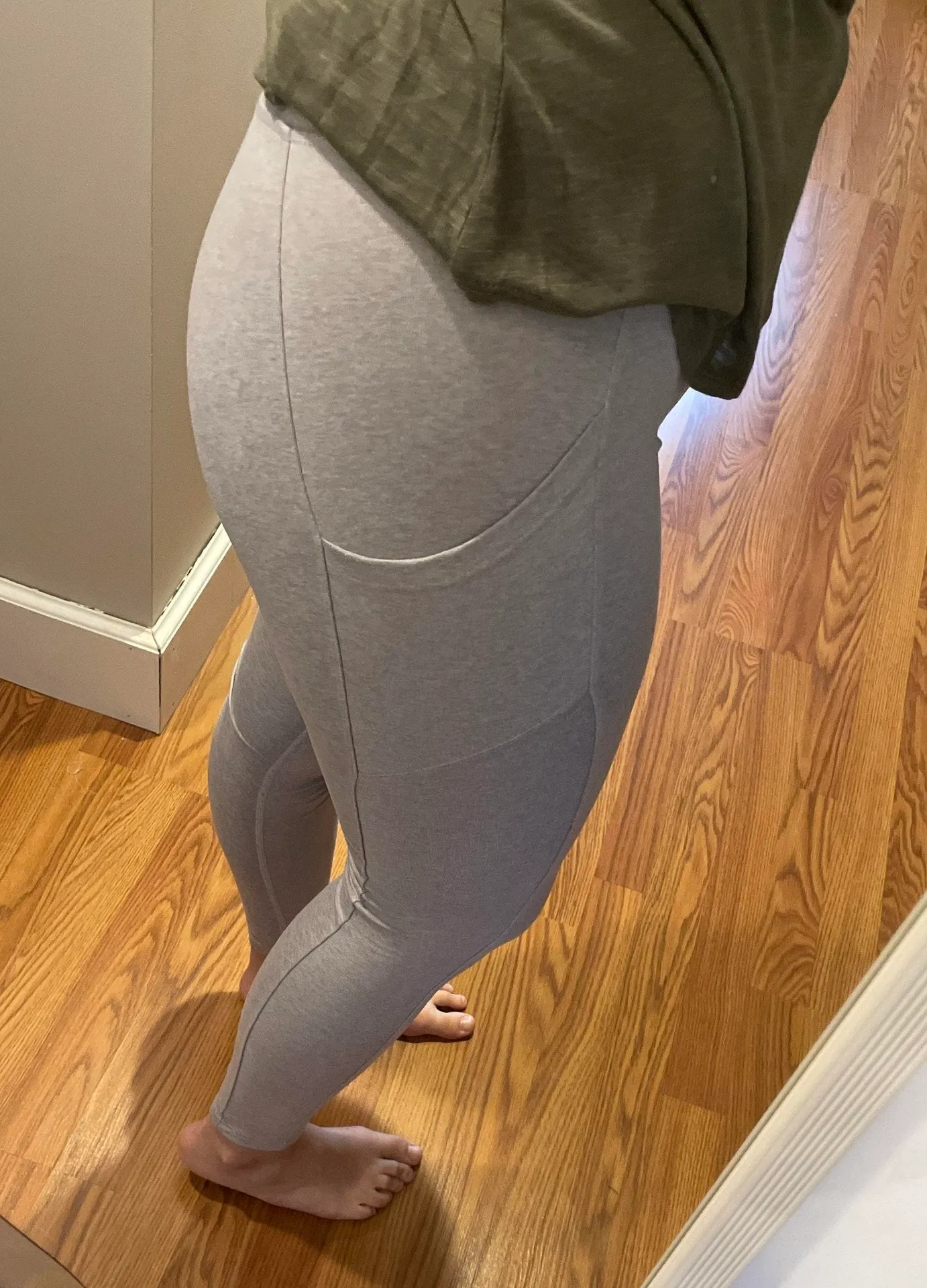Light Grey Work Out Leggings  - Image 2