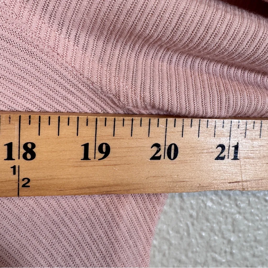 Free People Pink Puff Shoulder Long Sleeve Sweater Womens S Boho Casual - Image 5