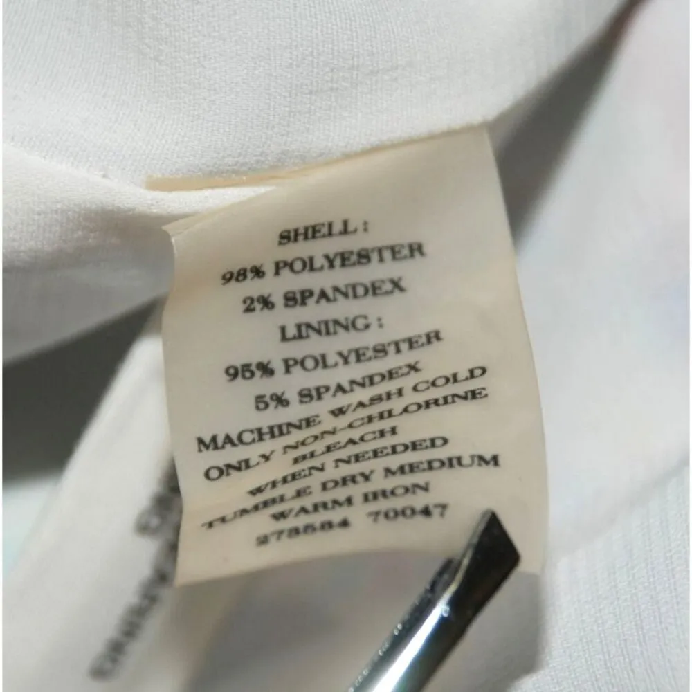 Ann Taylor Blue Ladies Sleeveless Blouse Top Size 10 Ruffle Side Zipper V-Neck - Image 11