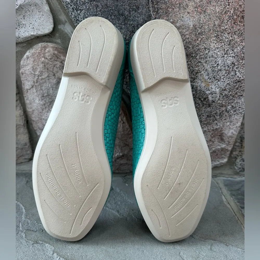 SAS Tripad Comfort Maui Teal
Leather Comfort Ballet Flat
Women’s Sz 9.5 Blue - Image 6