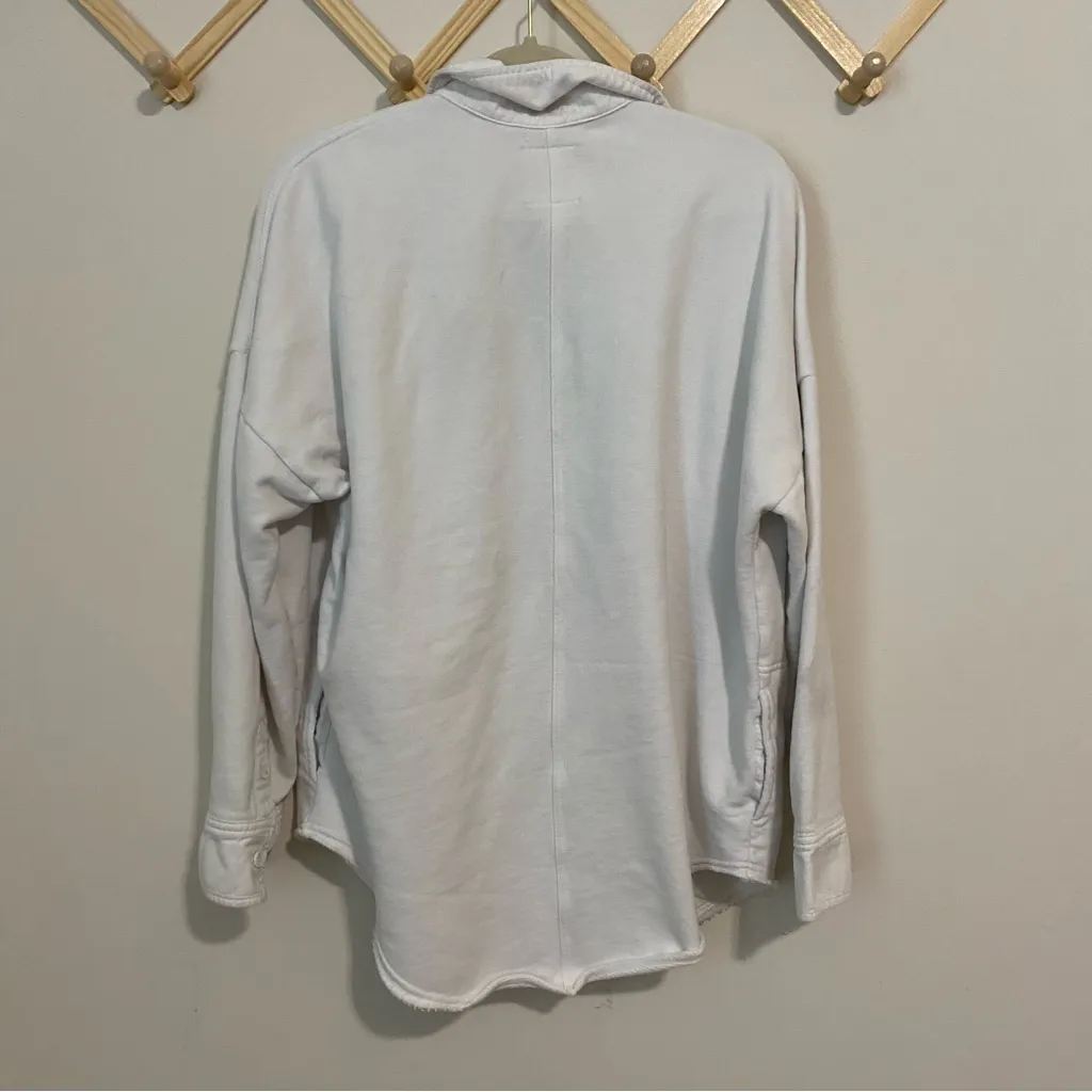 Aerie White Button Front Shacket size Medium - Image 6