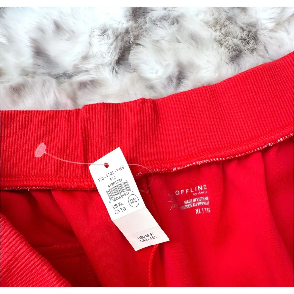 NWT Aerie Red Offline ChillUp Track Trouser - Image 7
