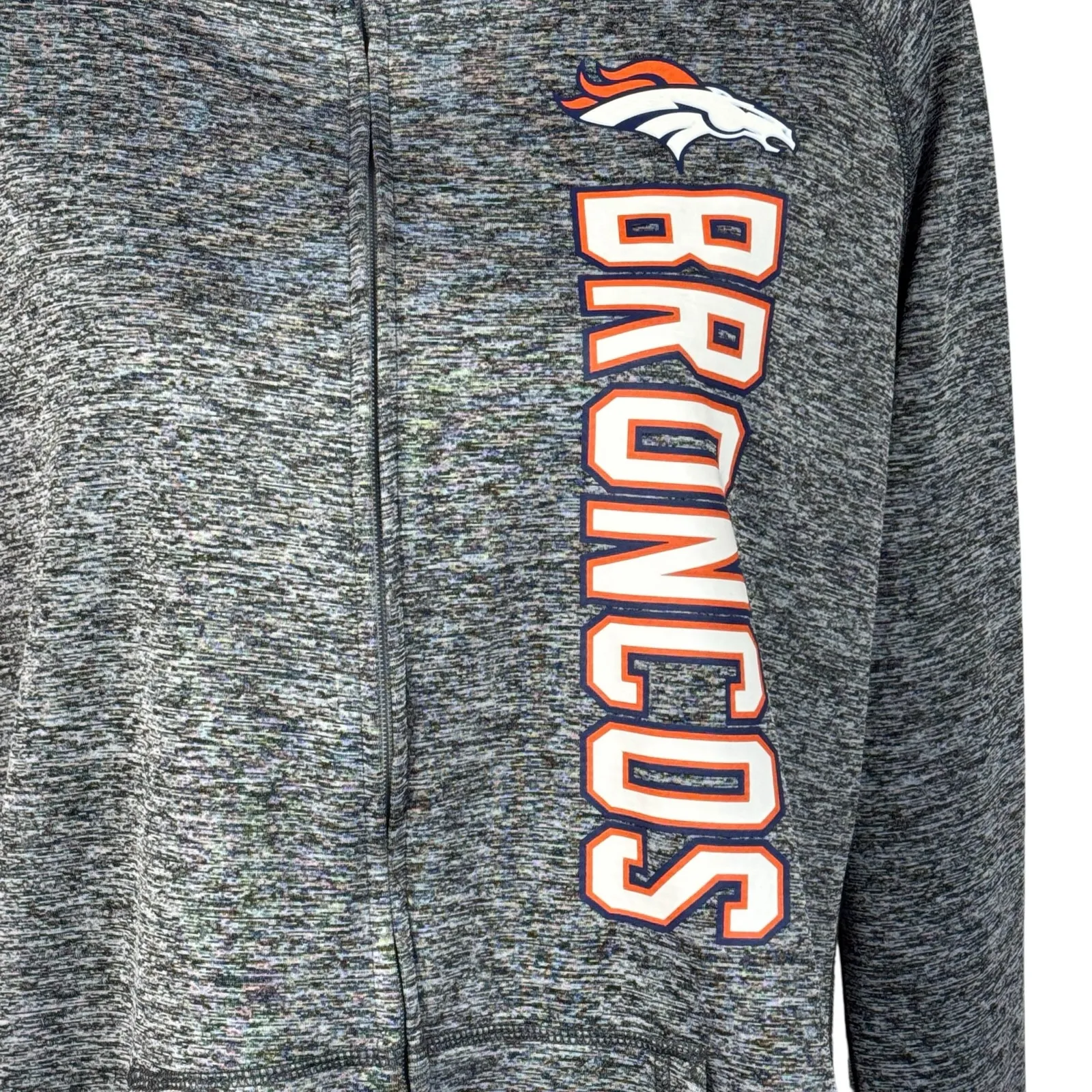 NFL Team Apparel Denver Broncos Womens XX-Large Jacket Full-Zip Hooded Pockets - Image 2