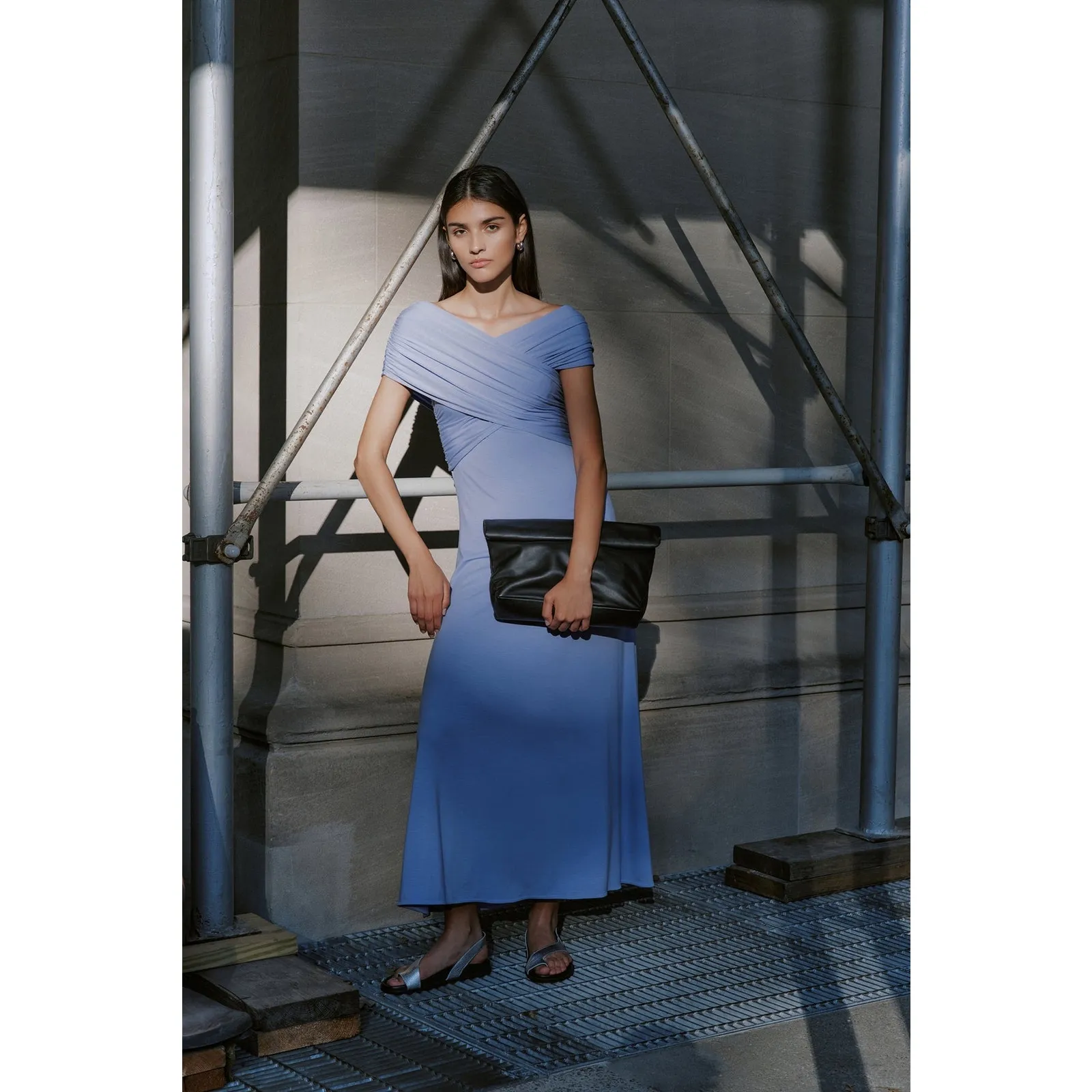 Marcella NWT Periwinkle Alyssa Infinity Maxi Dress Size Medium Purple - Image 2