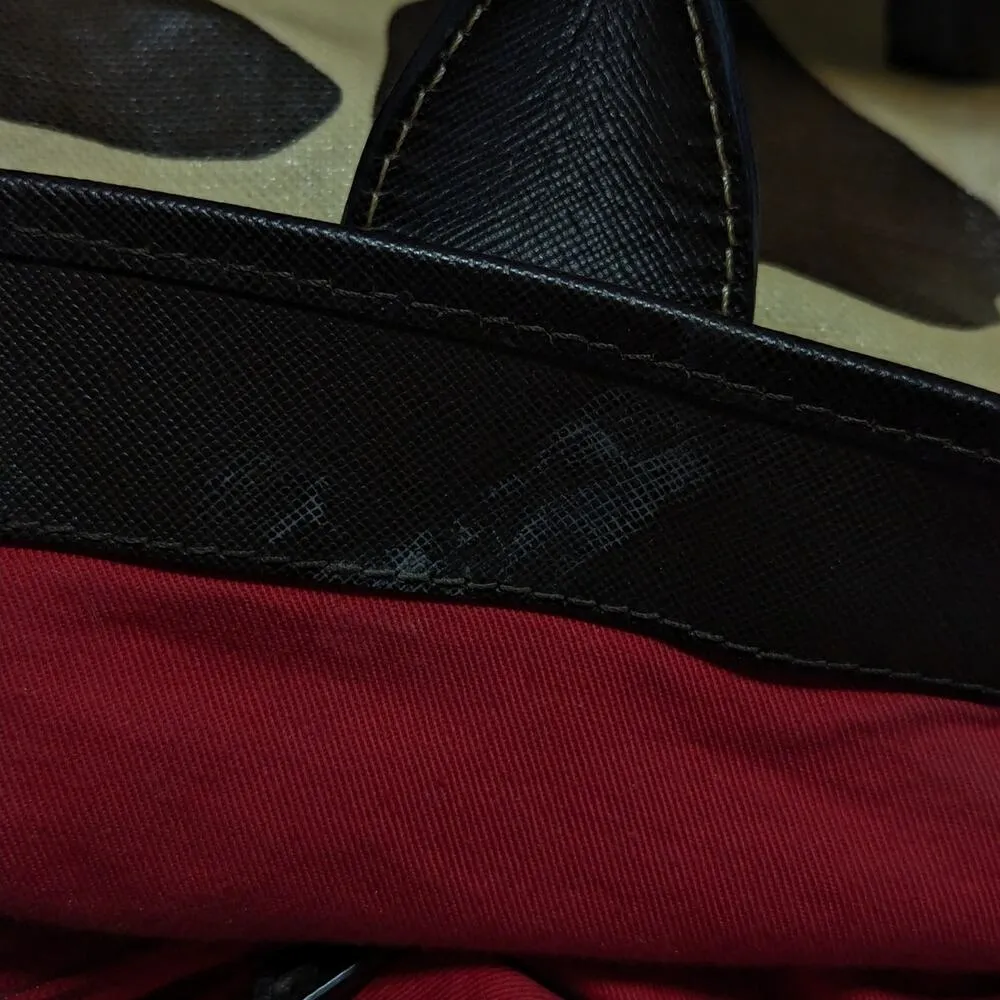 Dooney and Bourse Giraffe Print Tote Bag June Monza Coated Canvas Shoulder Purse - Image 12