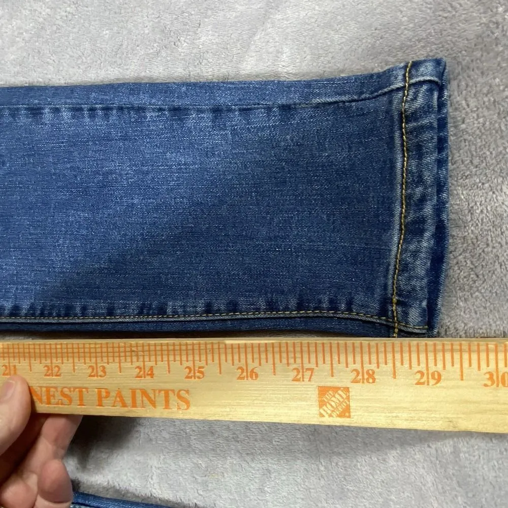 Judy Blue Skinny Jeans 5/27 Destroyed Serape Patch‎ Festival Rainbow Ripped NEW - Image 6