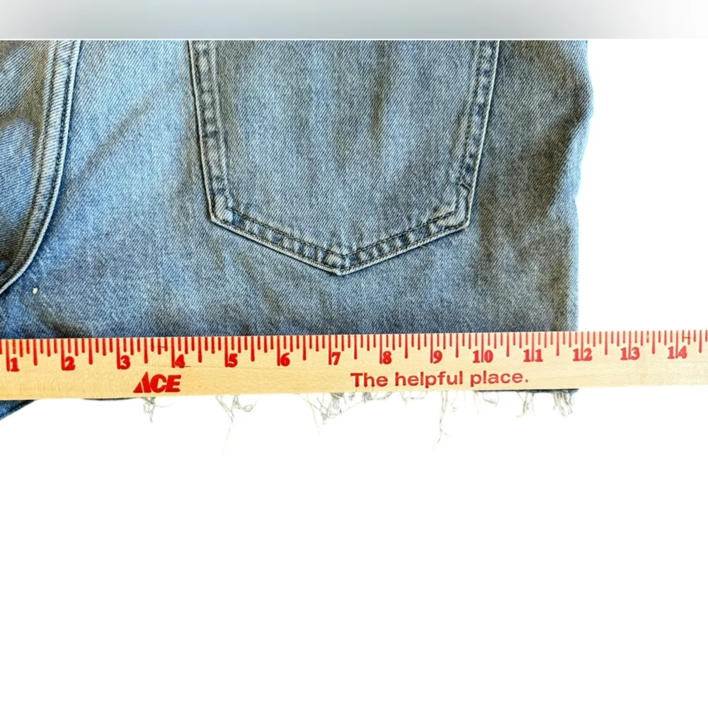 BDG denim blue Jean Mom Shorts country western boho cut off country SZ 31 - Image 5