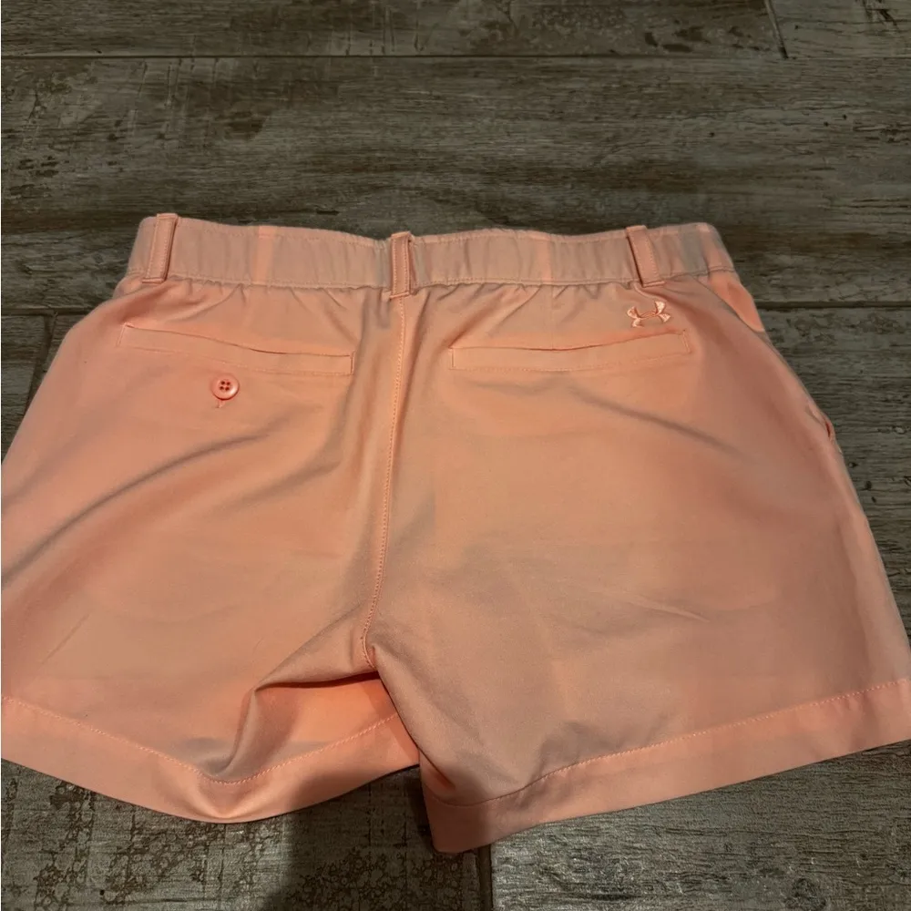 Under Armor Women's Pink Golf Shorts - Image 4