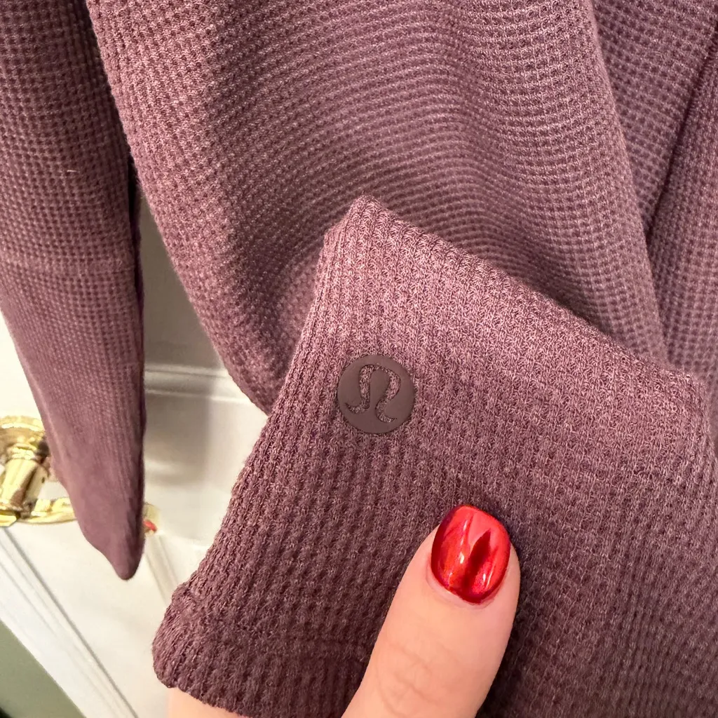 Lululemon Close Call Henley Long Sleeve NWT Heathered Arctic Plum Size XXL - Image 7
