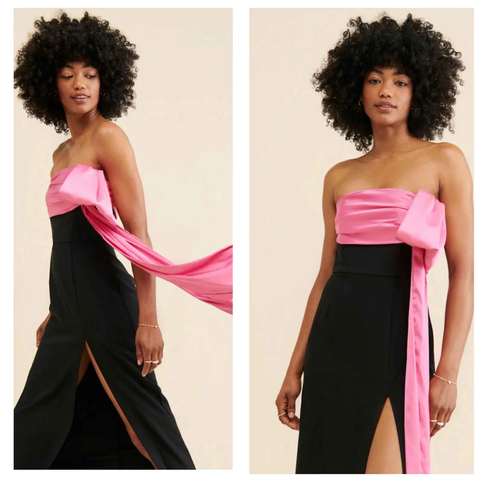 NWT Hutch Serina Strapless Column Bow Maxi Dress Size 00 Wedding Cocktail Gown - Image 3