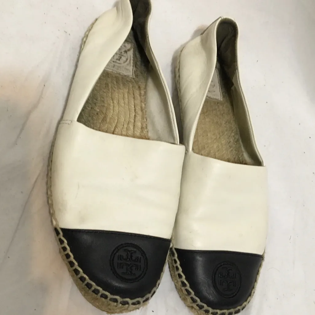 Tory Burch Colorblock Leather Espadrille Flat 8.5 - Image 2