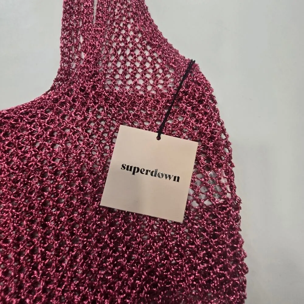 Superdown Gabija Skirt Set in Pink Metallic XS - Image 9