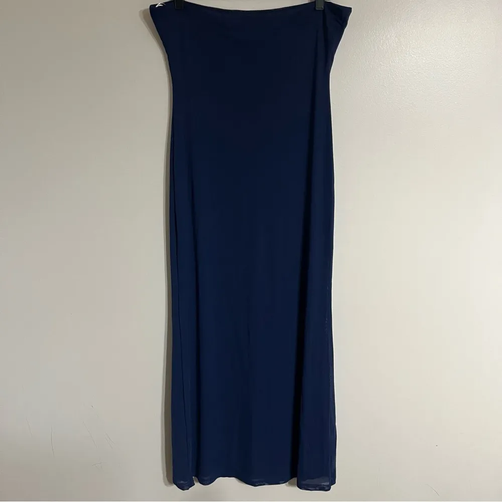 Women’s Thatsofetch Blue Tube Top‎ Strapless Maxi Dress Lined Size 12 - Image 11
