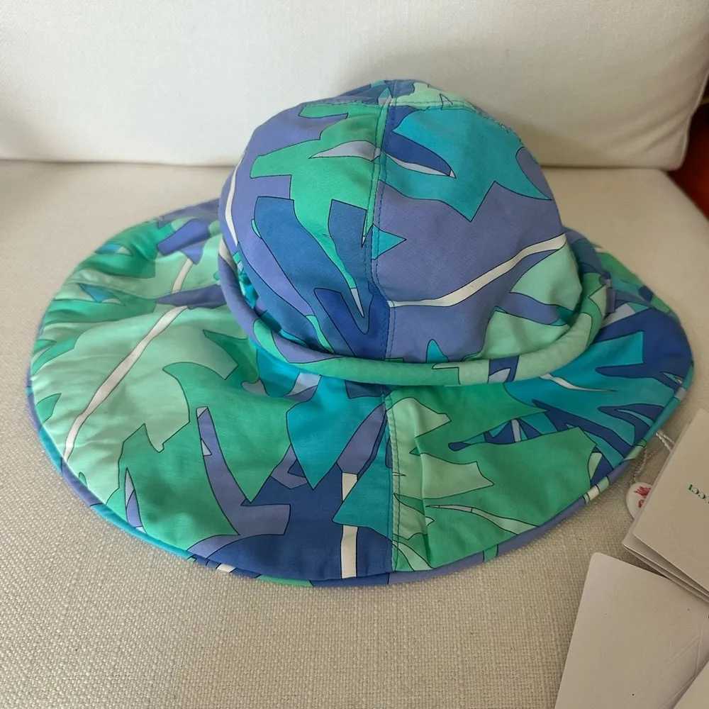 EMILIO PUCCI RARE SUN HAT BUCKET HAT NWT SIZE S - Image 4