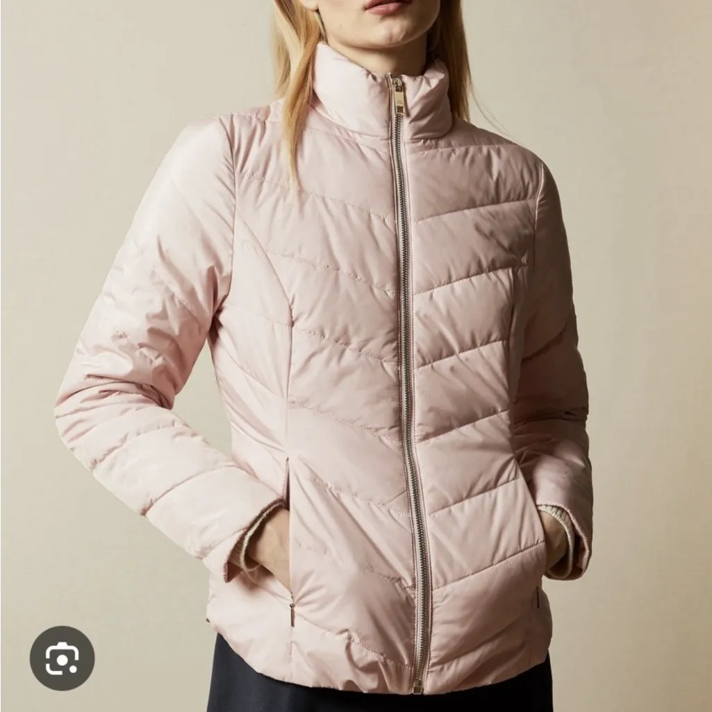 • Ted Baker Renika Packaway Padded Jacket pink size 2 - Image 3