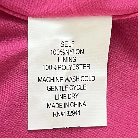 Amanda Uprichard Archie Mini Dress Nylon French Rose Pink‎ Size XS - Image 8