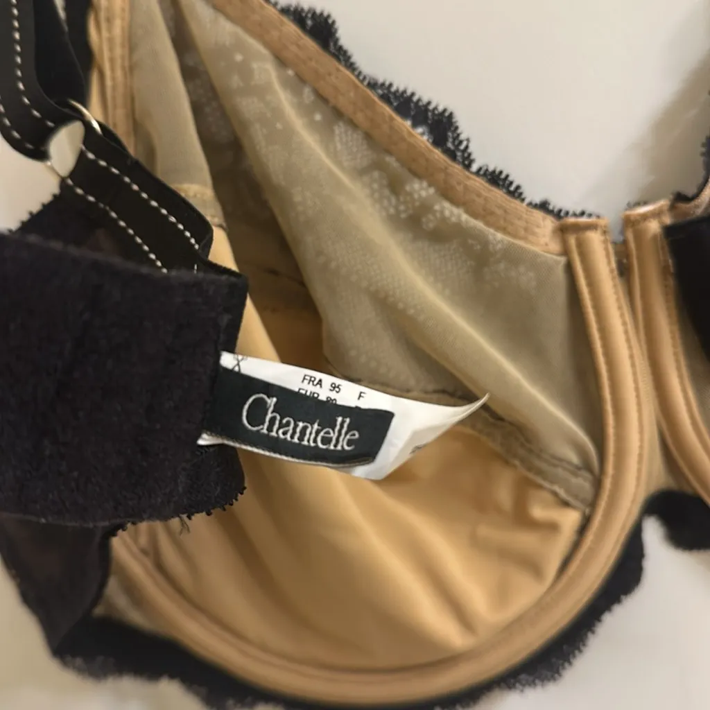Chantelle Rive Gauche Full Coverage Unlined Bra 36DDD Black - Image 14