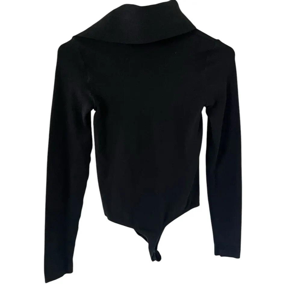 Wolford Black Collared Long Sleeve Bodysuit - Image 8