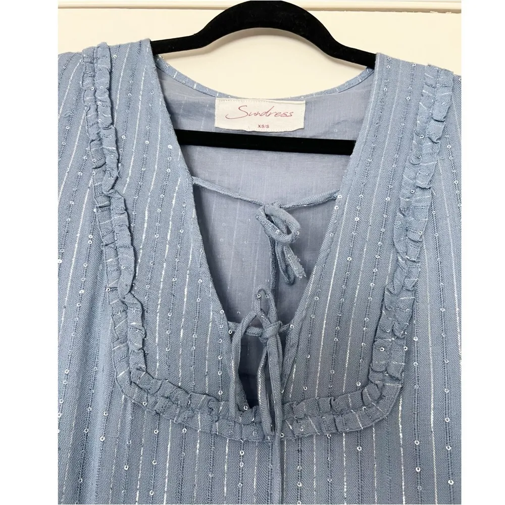 Sundress Maria Dress in Roma Powder Blue Size undefined - Image 6