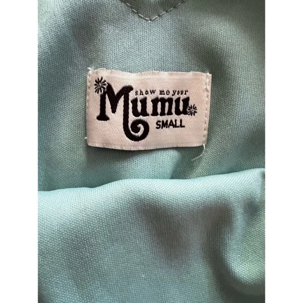 SHOW ME YOUR MUMU Lined Sliver sage Kendall Maxi Size Small - Image 8