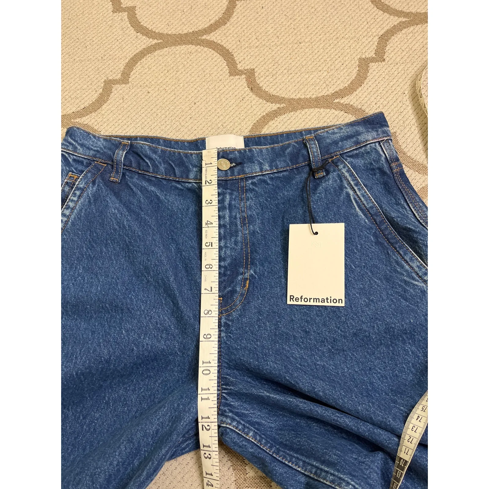 Reformation Diego Mid Rise Baggy Utility Jean, size 27, MSRP $198 - Image 6