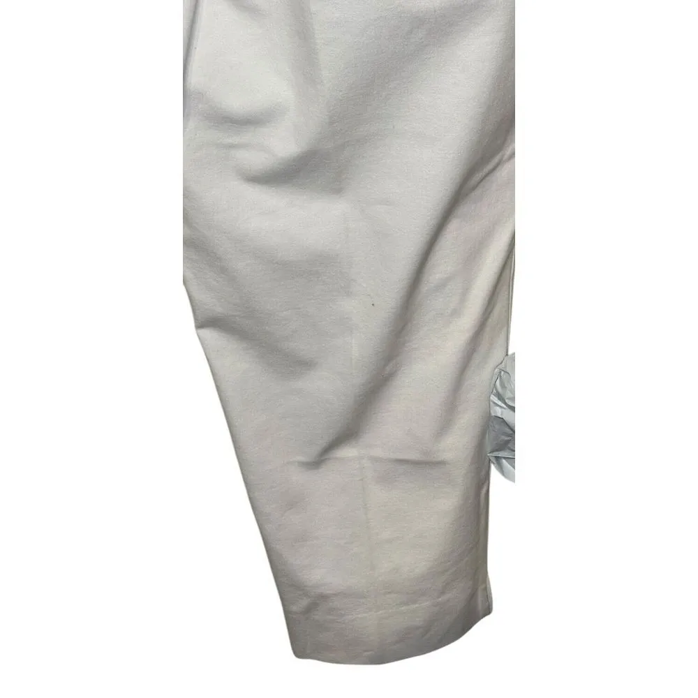 Lafayette 148 Women Pants Trouser Stretch Tapered Leg Side Zip White Plus Sz. 22 - Image 6