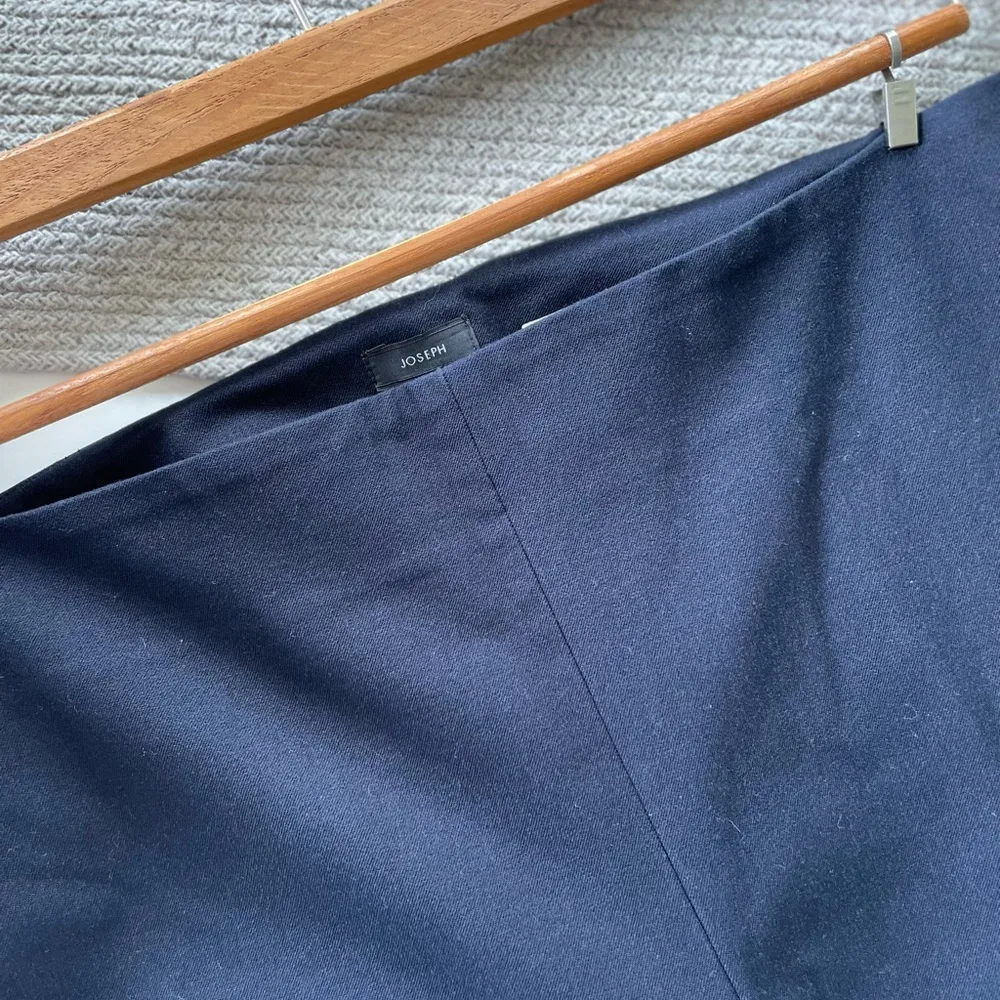 JOSEPH Navy Blue New Tony Cropped Gaberdine Trouser Dress Pant Size 40 (8) - Image 7