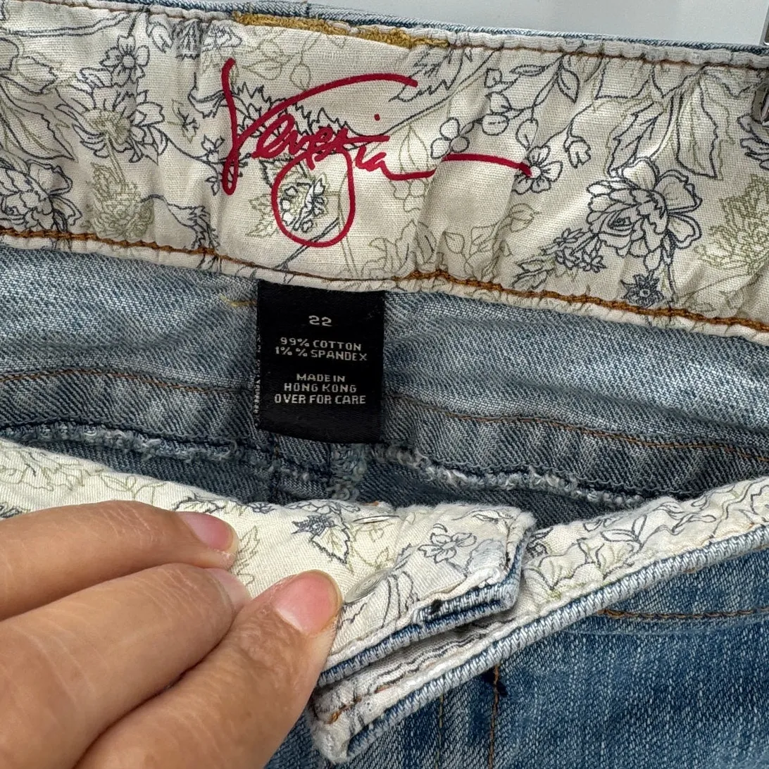 Vintage Venizia True 90s Y2K flared light wash jeans size 22 street wear casual - Image 4