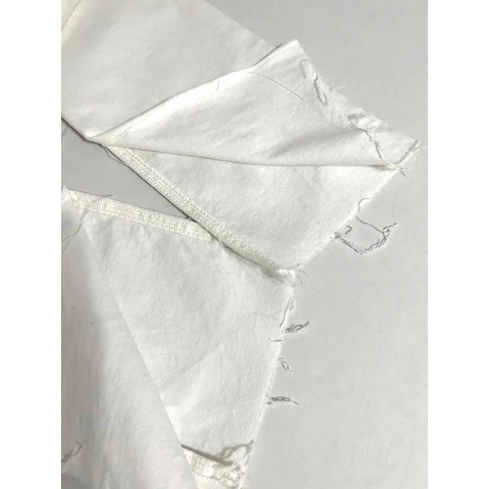 ZARA Sim Flare high rise white jeans - Image 9