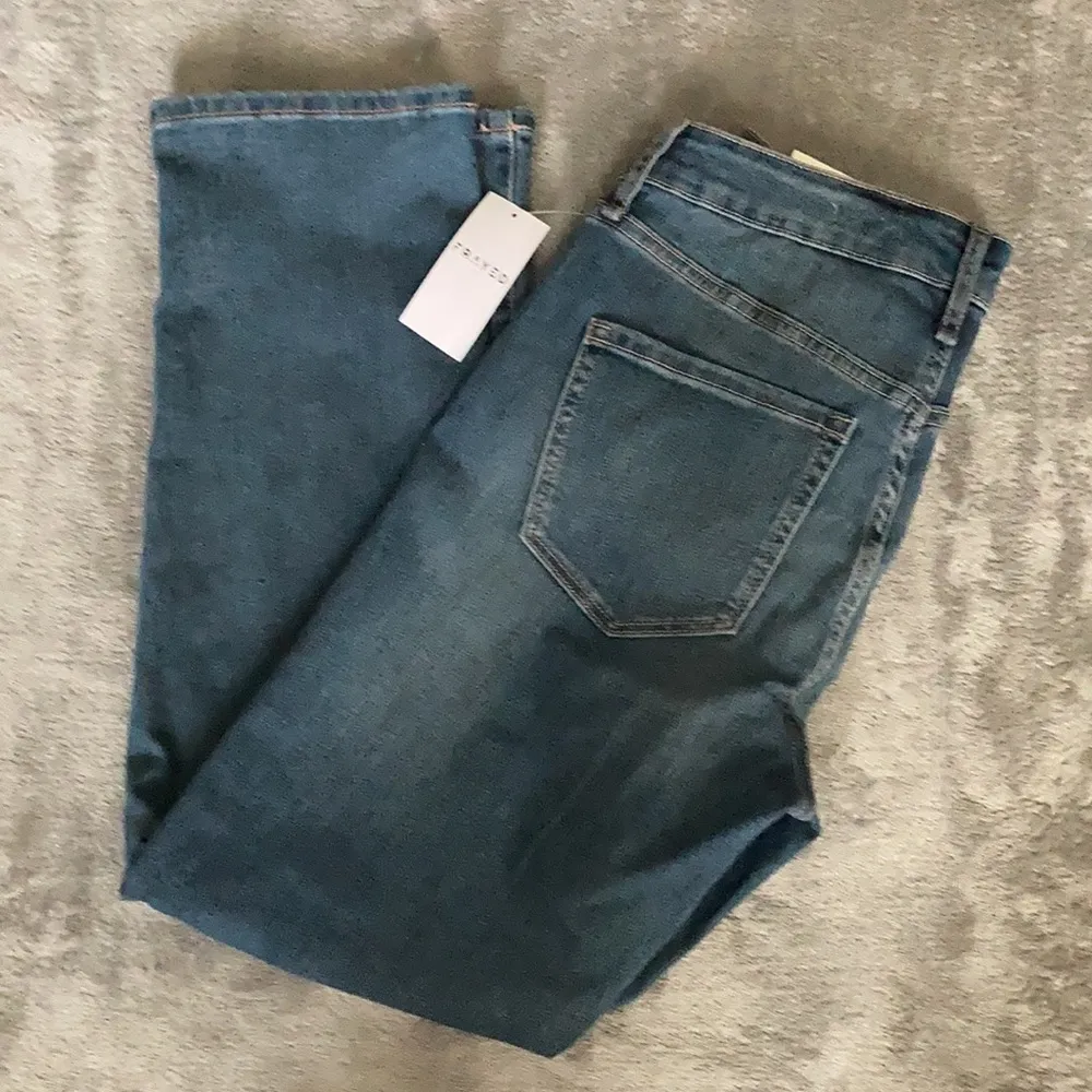 FRAYED Jeans Women’s Size 4 / 27 Frayed High Rise Straight Leg Jeans Blue - Image 8