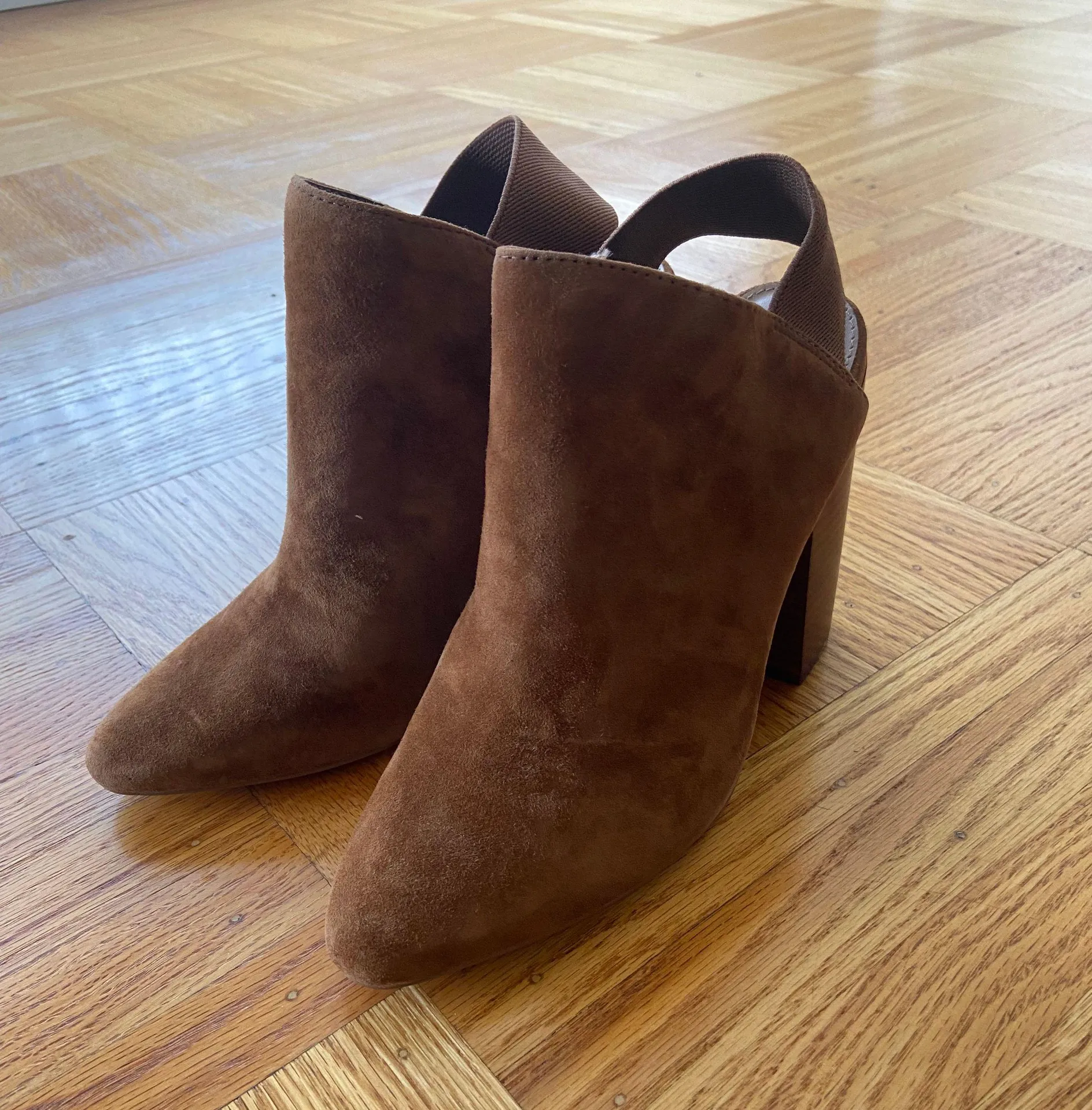 Nwob new Madden Logan chestnut suede booties szie 8 - Image 3