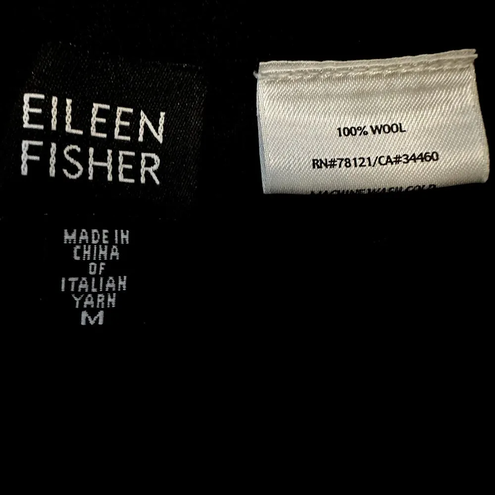 Eileen Fisher Midi Skirt 100% Wool Pull On Flowy A-Line Brown Medium - Image 4